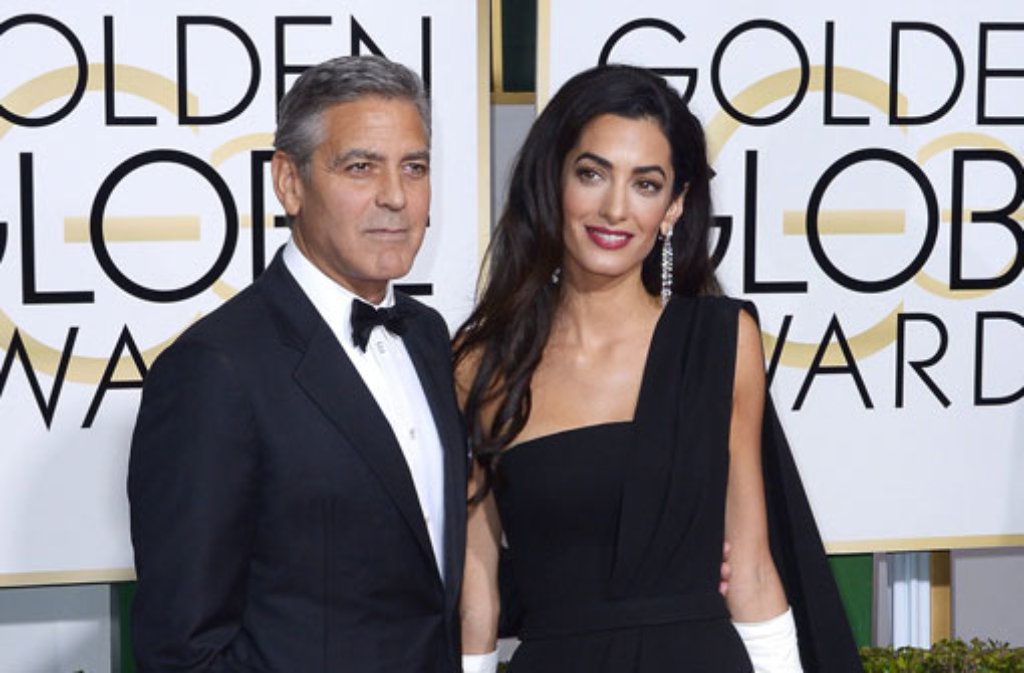 George Clooney und seine Frau Amal hatten bei den Golden Globes ihren großen Auftritt.