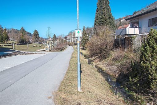 Auch innerorts soll der Radweg wo möglich am Agenbach entlang führen.Foto: Geisel Foto: Schwarzwälder Bote