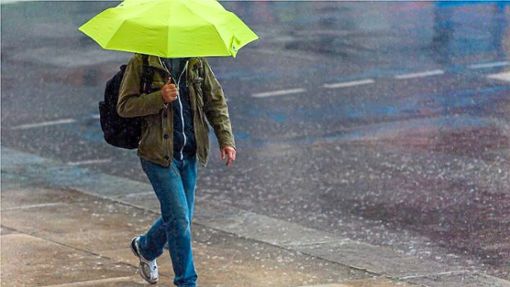 Treuer Begleiter im Juni: der Schirm. (Symbolfoto) Foto: Kneffel
