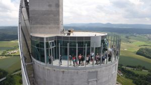 Test-Turm: Aussichtsplattform feiert Geburtstag