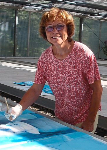 Sie ist selber eine leidenschaftliche Malerin: Rosemarie Grathwohl, Vorsitzende des Kunstkreises.Foto: KKON Foto: Schwarzwälder Bote