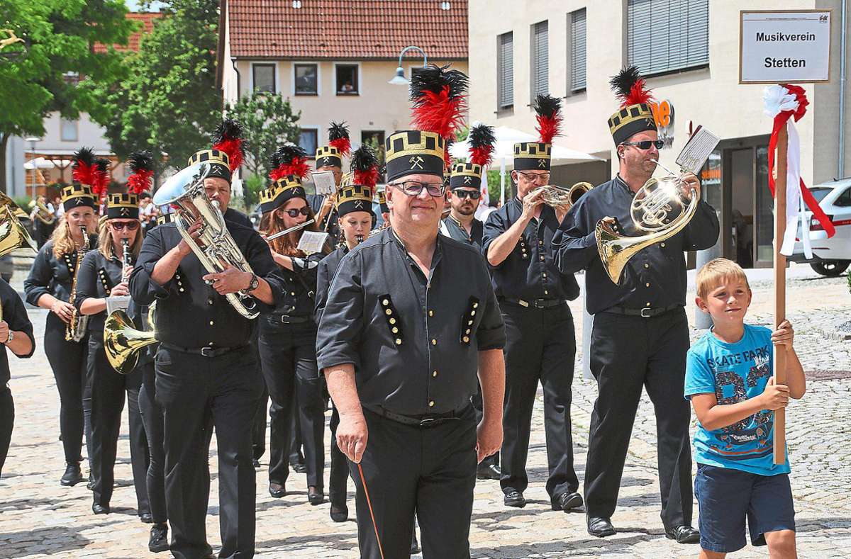 Auch 2022 wird das Haigerlocher Stadtmusikfest nicht stattfinden. So bleibt das Stadtmusikfest 2019 in Trillfingen (im Bild der Musikverein Stetten) weiterhin das vorerst letzte Fest. Foto: Lenski