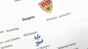 VfB: Gute Noten Fehlanzeige