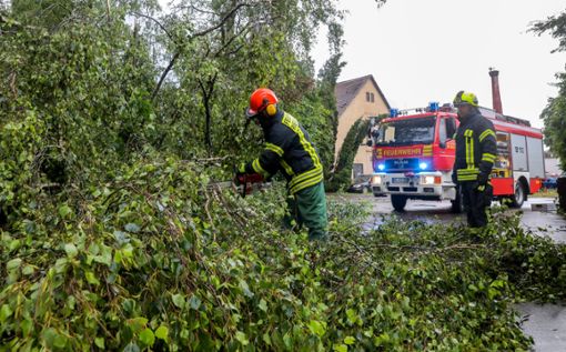 Baden-Württemberg und die Region wurden am Dienstag von schweren Unwettern heimgesucht.  Foto: Thomas Warnack/dpa