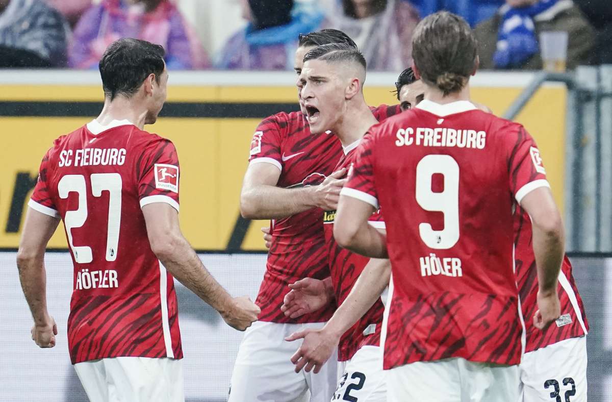 Der SC Freiburg steht im Finale des DFB-Pokal. Foto: dpa/Uwe Anspach