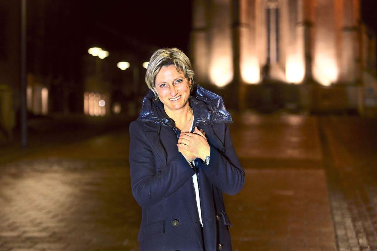 Strahlende Siegerin am Wahlabend: CDU-Frau Nicole Hoffmeister-Kraut. Foto: Maier