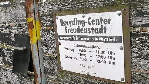 Recycling-Center macht endgültig dicht