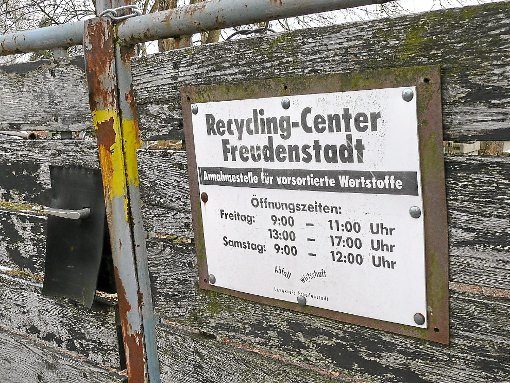 Das Recycling-Center Freudenstadt hat am 18. Juni zum letzten Mal geöffnet. Foto: Archiv: Alt