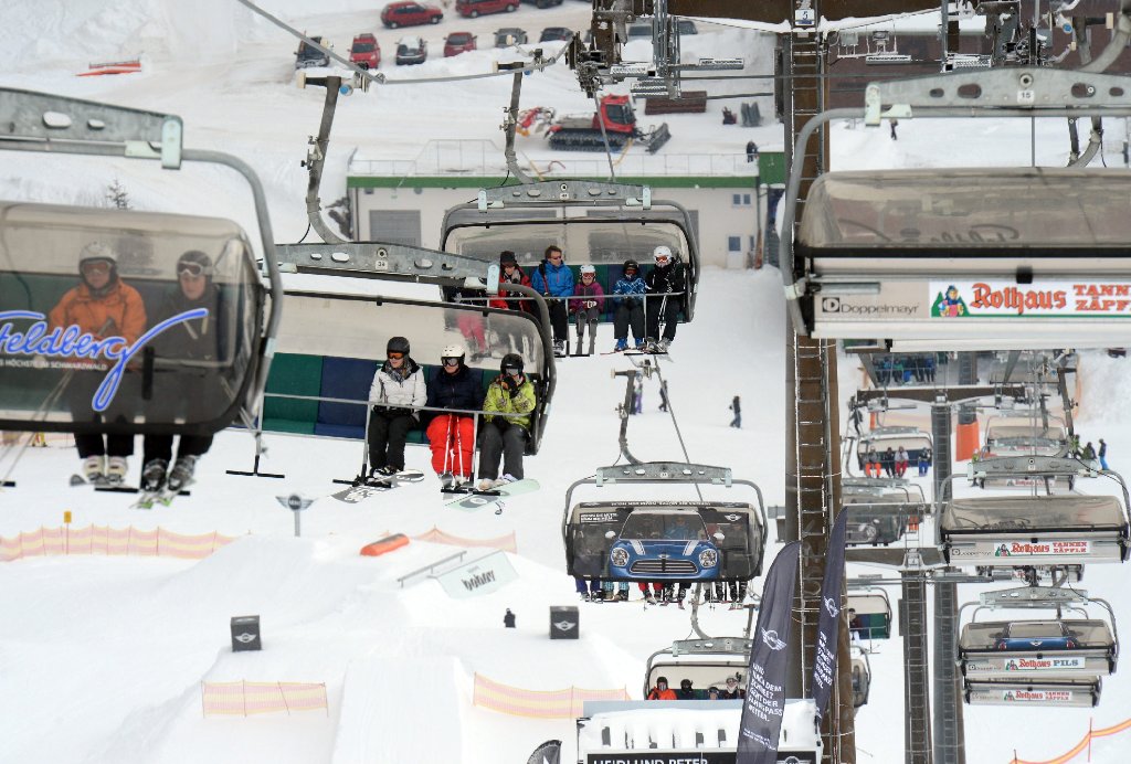 Die Liftbetreiber auf dem Feldberg verzeichnen in diesem Winter einen Anstieg der Besucherzahl.