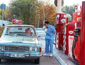 Stilecht: die Retro-Tankstelle in Kniebis. Dafür gab es einen Branchenpreis.  Foto: Oest Foto: Schwarzwälder-Bote
