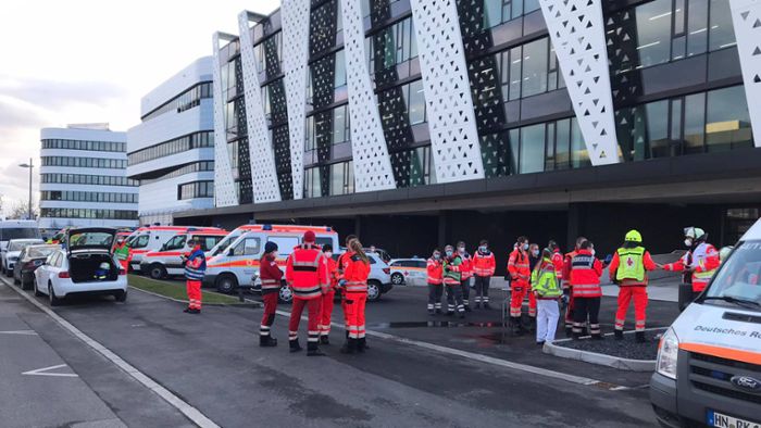 Drei Menschen durch Explosion in Neckarsulm verletzt