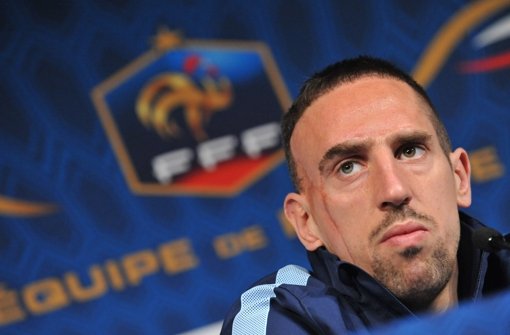 Wird wohl nie mehr für die  Équipe tricolore auflaufen: Bayern-Star Franck Ribéry. Foto: dpa