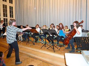 Die Gymnasiasten bewiesen ihr musikalisches Können. Foto: Stopper Foto: Schwarzwälder-Bote