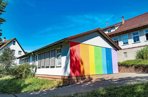 Die Grundschule muss sich den Pavillon übergangsweise mit einer Kindergartengruppe teilen. Foto: Fritsch