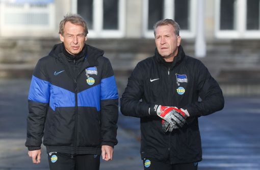Jürgen Klinsmann und Andreas Köpke arbeiteten zuletzt gemeinsam für Hertha BSC. Foto: imago images/Mauersberger/via www.imago-images.de