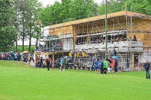 Der FC Egenhausen liegt voll im Zeitplan: Die Arbeiten am Sportheim sollen im Herbst abgeschlossen sein. Foto: Wasserbauer