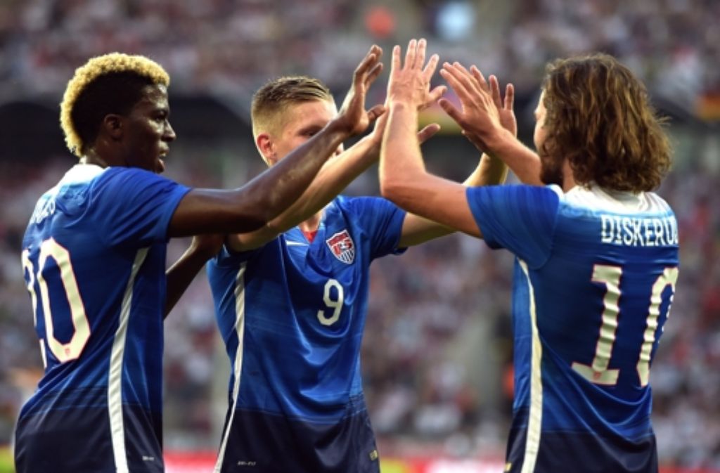 Die Fußballer der USA haben des Freundschaftsspiel gegen Deutschland in Köln mit 2:1 gewonnen. Foto: dpa
