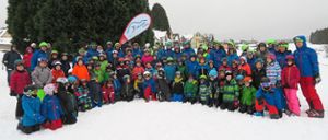 Mehr als 80 Kinder übten in Simmersfeld das Skifahren. Foto: TSV Calw Foto: Schwarzwälder Bote
