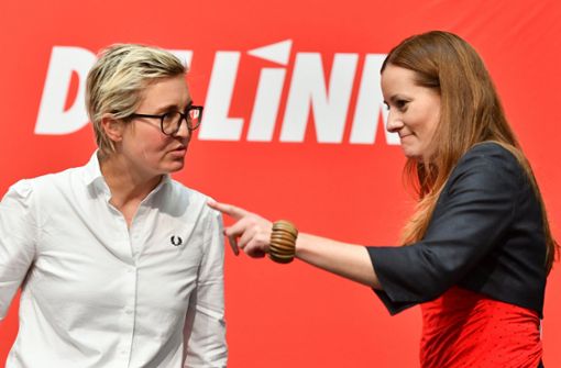 Die heutigen Partei-Chefinnen der Linken, Susanne Hennig-Wellsow und Janine Wissler. Foto: dpa/Frank May