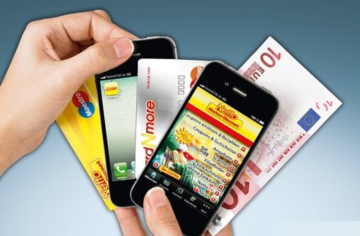 Supermarkt-Kunden können an der Kasse schon teils mit Smartphones zahlen. Foto: Netto Marken-Discount