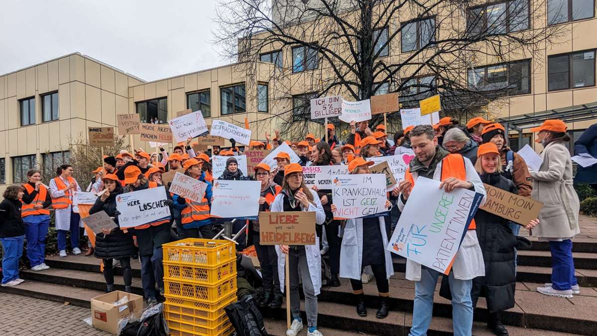Streik in Freiburg: Klinikärzte üben Druck aus