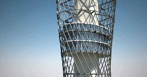 Ob er einmal so aussehen wird, der Riesenturm von TKE in Rottweil? Foto: Gauggel Labor Weltenbau