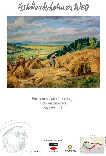 Blick vom Schutterlindenberg Richtung Dinglingen – wie Wickertsheimer ihn gemalt hat ... Foto: Lahrer Zeitung
