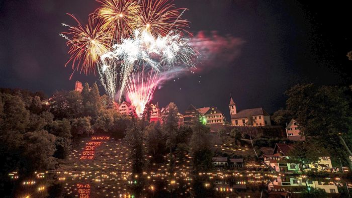 Feuerwerk bildet Abschluss beim Bernecker Seefest