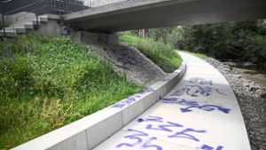 Neuer Gartenschauweg Ziel von Graffiti-Sprühern