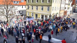 Viele Bürger waren bei der Kundgebung „Oberndorf steh auf“. (Archivfoto) Foto: Wagner