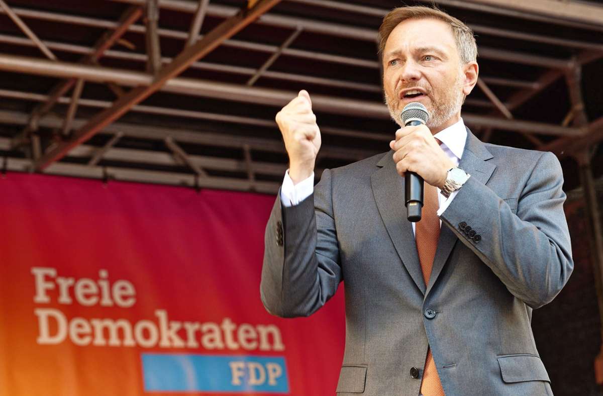 Kein Rückenwind durch FDP-Chef Lindner für die Liberalen in NRW. Foto: dpa/Henning Kaiser