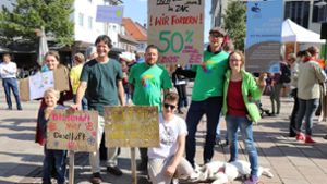 150 Klima-Aktivisten demonstrieren in Balingen