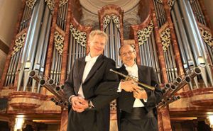 Bernhard Kratzer (rechts) und Paul Theis treten  in der Freudenstädter Stadtkirche auf.   Foto: Konzertbüro Jung/Gerhard Bäuerle Foto: Schwarzwälder Bote