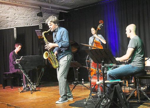 Das Lars-Stoermer-Quartett genoss die Intimität des Auftritts. Foto: Künstle Foto: Lahrer Zeitung
