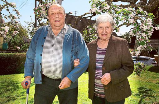 Am 1. Mai vor 60 Jahren haben sich Helmut und Rosa Bürkle das Ja-Wort gegeben. Foto: Lenski