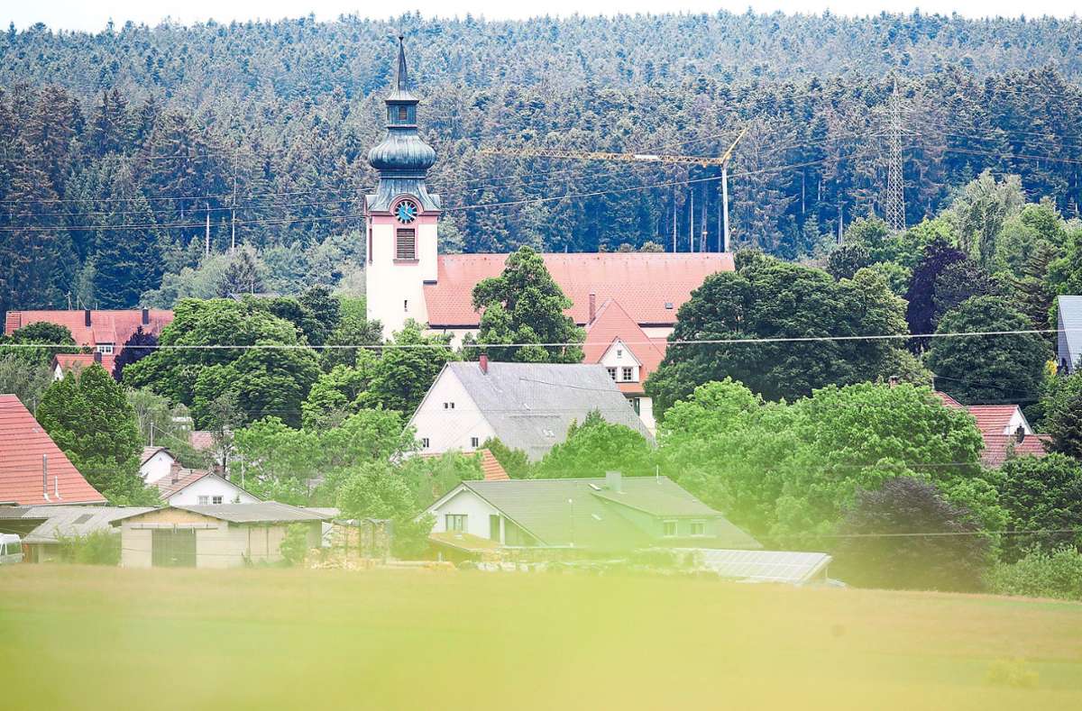 Rund um die katholische Kirchengemeinde St. Ulrich befindet sich der Kern von Obereschach.