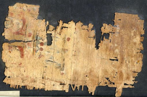 Dapyrus-Fragment stammt aus einem 2300 Jahre alten  Notizheft mit Rechnungen über verschiedene Summen für Bier- und Ölsteuer Foto: Universität Graz/APA/dpa/Kernasenko
