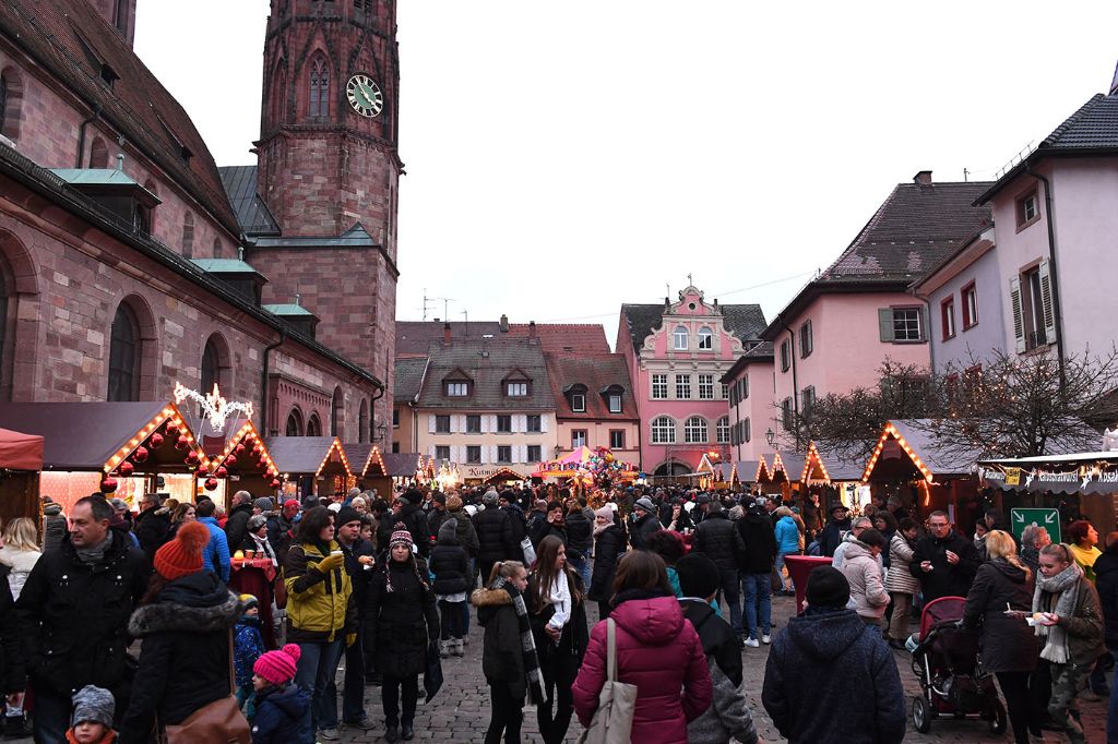 Der Weihnachtsmarkt in Villingen. Foto: SMA