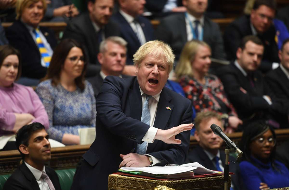 Premierminister Boris Johnson hatte sich vom Verhalten einiger Parteikollegen distanziert. Foto: dpa/Uk Parliament