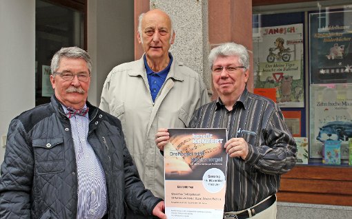 Die Organisatoren des Drehorgel-Benefizkonzertes (von links): Rudolf Balbach, Kurt Koger und  Andreas Schmidt Foto: Hoffmann Foto: Schwarzwälder-Bote