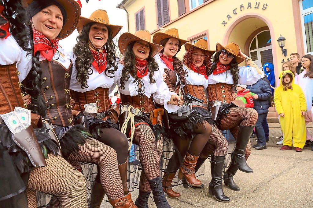 Auch sie hatten sichtlich Spaß in Orschweier: »Las Bandidas« aus Altdorf.