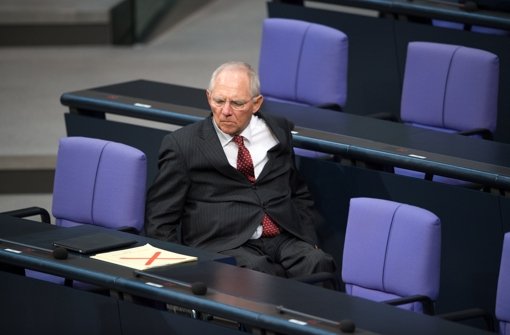 Finanzminister Wolfgang Schäuble (CDU) Foto: dpa