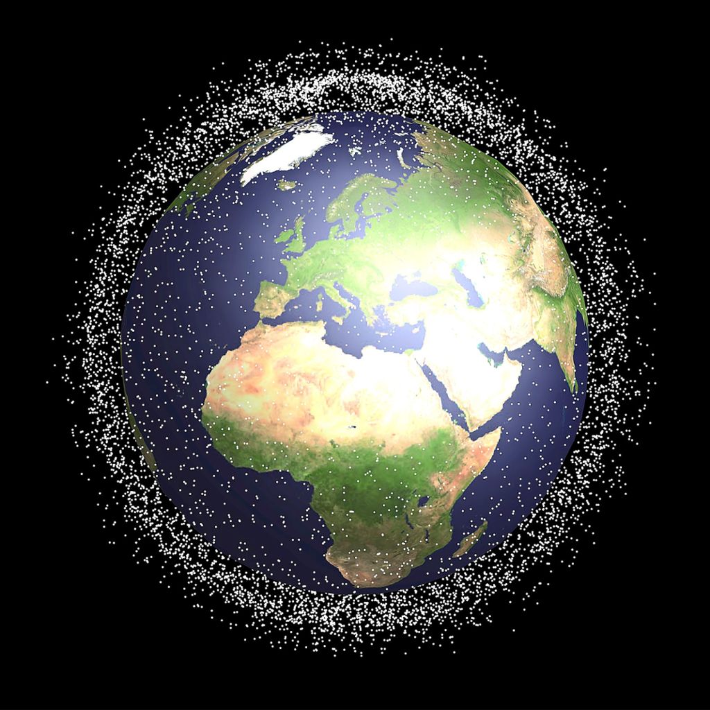 Weltraumschrott umrundet unablässig die Erde. Foto: DLR