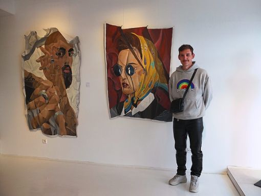 Im Kunsthaus Balingen ging nun die Ausstellung des Künstlers Johannes Ehemann zu Ende. Sein persönliches Lieblingsbild ist Frieda. Foto: Stotz