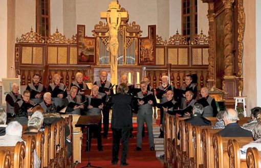 Der große Chor der Sängerabteilung des Schwarzwaldvereins Bad Teinach-Zavelstein. Foto: Kraushaar Foto: Schwarzwälder Bote