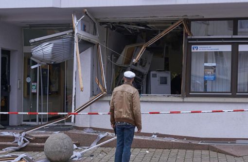 So wie hier in Empfingen sieht es aus, wenn ein Geldautomat gesprengt wurde. Foto: Lück