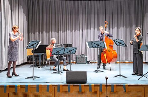 Lehrer der Musikschule Wildberg gaben ein Benefizkonzert in der Stadthalle. Die knapp 100 Besucher zeigten sich begeistert und spendeten viel Applaus. Foto: Jaqueline Geisel