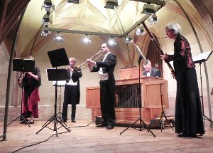 Das Concert Royal Köln bot eine engagierte und in jeder Hinsicht durchdachte Darstellung der Bläsermusik an deutschen Fürstenhöfen des Barock, durchweg auf barocken Instrumenten musiziert.  Foto: Haubold Foto: Schwarzwälder-Bote
