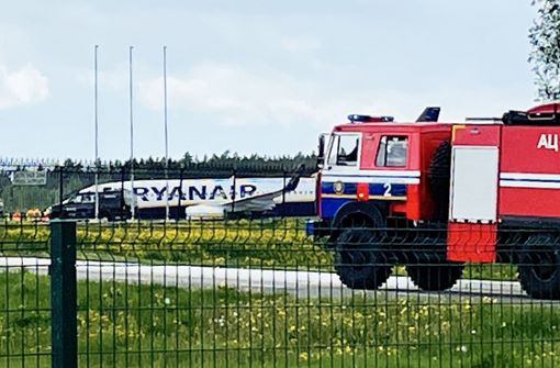 Litauen und die belarussische Opposition haben der Regierung in Minsk vorgeworfen, die „Notlandung“ eines Passagierflugzeugs in Belarus erzwungen zu haben, um einen Exil-Oppositionellen festnehmen zu lassen. Foto: AFP