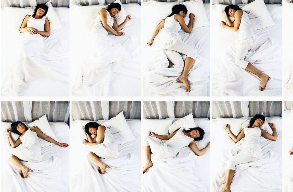 Schlaf kann man in vielen Positionen finden – doch was tun, wenn man nachts partout nicht einschlafen kann? Foto: alco81/AdobeStock. privat Montage: Miller